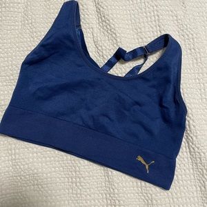 Puma blue sports bra